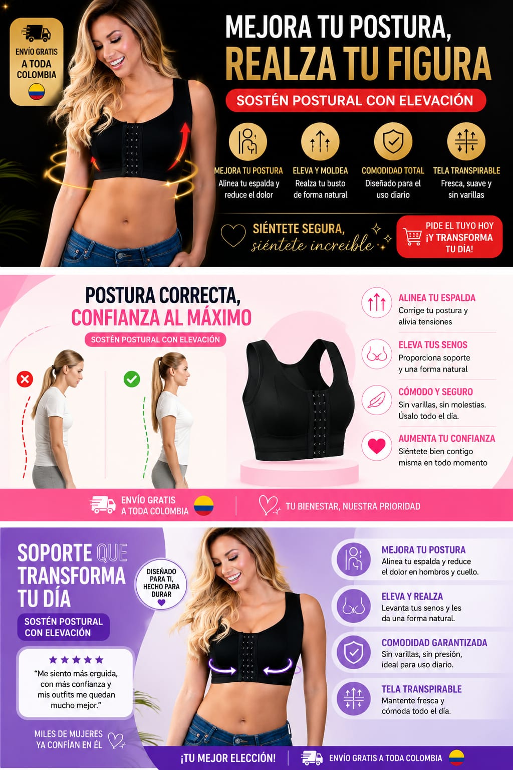 BRASIER CORRECTOR DE POSTURA