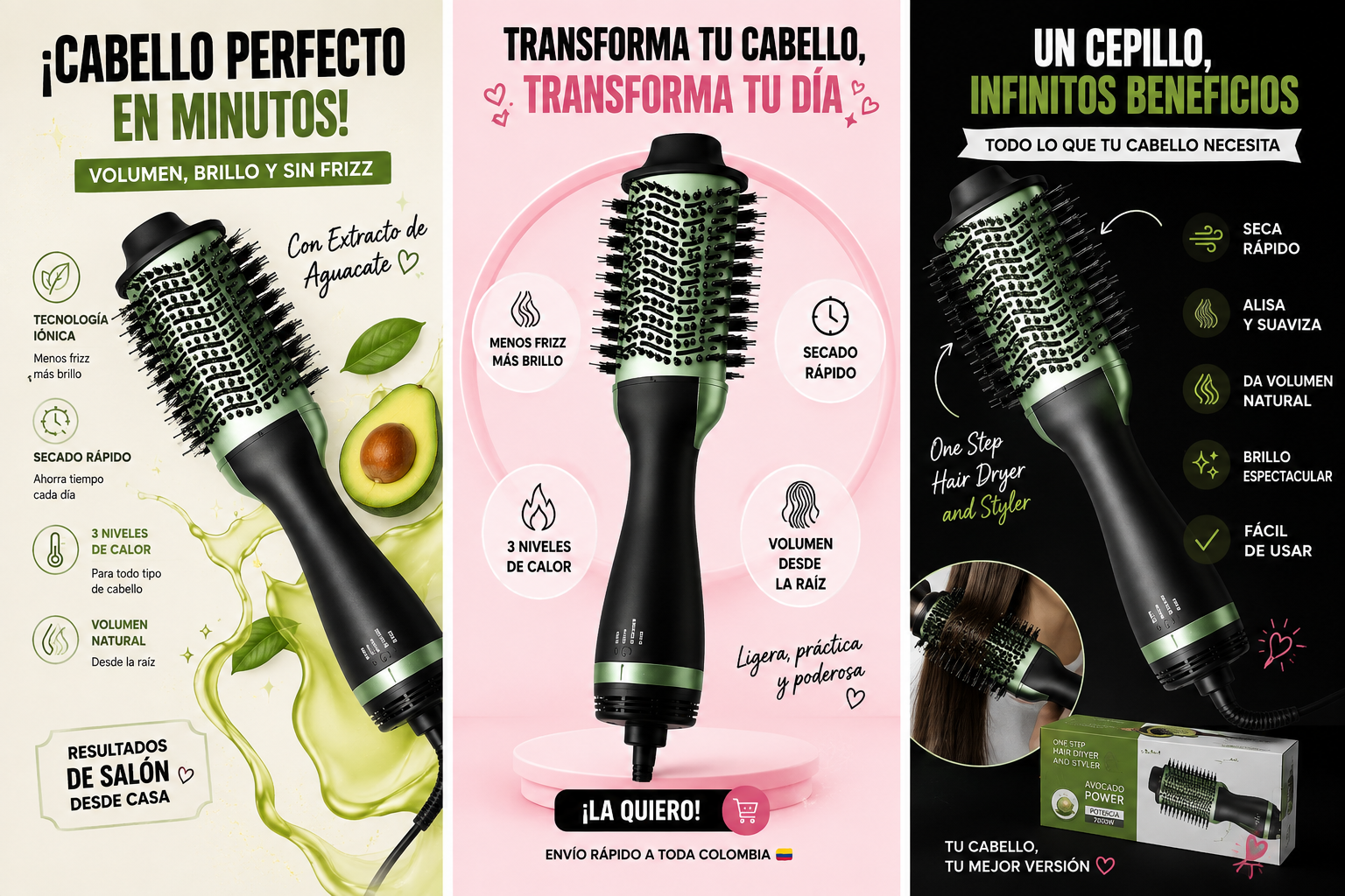 CEPILLO SECADOR AGUACATE