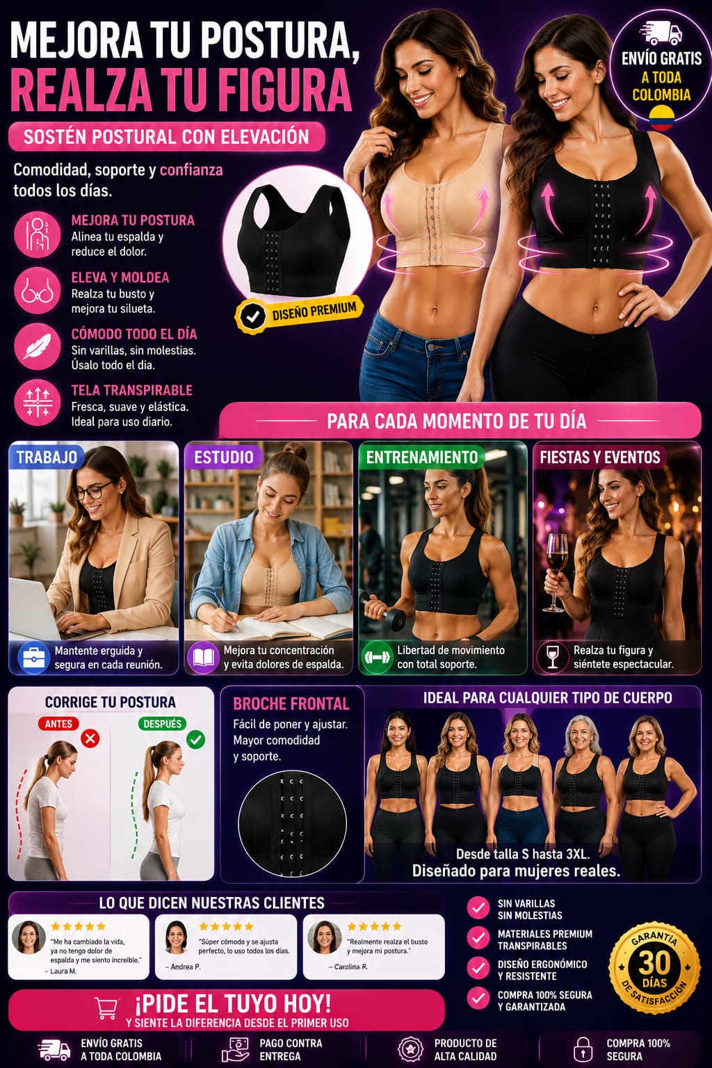 Brasier Corrector De Postura