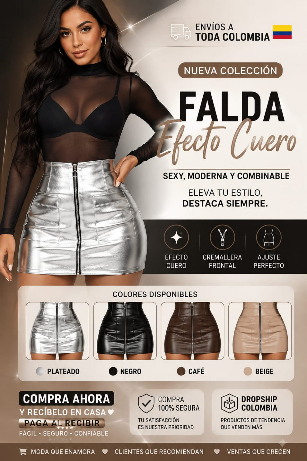 Falda Cremallera Dilians Dropshippers